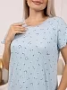 Женская ночная сорочка мод.2131/3 / Голубой №4
