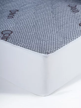 Наматрасник стеганый с бортом Карбон/Carbon / 200 гр/м2