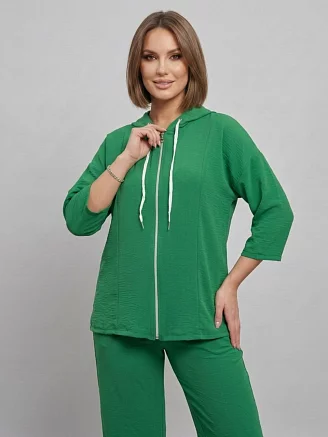 Женский костюм с брюками 52351 / зеленый