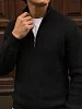 Мужской свитер на молнии 14643 / черный №13