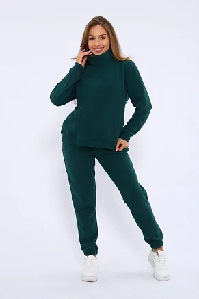 Женский костюм с брюками 35355 / изумрудный