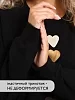Женский свитшот оверсайз С11 / Черный (сердца) №6
