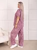 Женский костюм с брюками мод.2225/1 / Пудровый №2