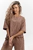 Женский костюм с брюками 37035 / коричневый №14