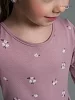 Детское платье Моана / черничные незабудки №3