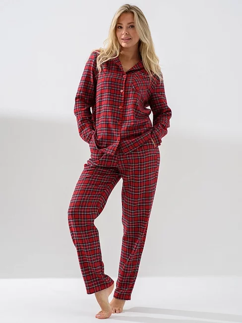 Женская пижама "Добрый вечер" 2163-Ф / Бордовый