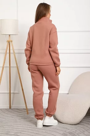 Женский костюм с брюками 88402 / коричневый