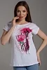 Женская футболка 7030/1 / малиновый №7