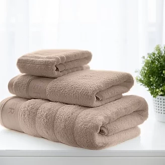 Набор махровых полотенец "Soft Silver" / Песчаный берег