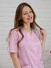 Халат медицинский женский М-022А Тиси / нежно розовый №1