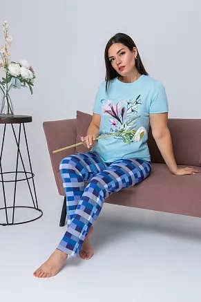 Женский костюм 6761 / голубой