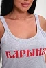 Женская ночная сорочка 85683 / серый №7
