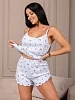 Женская пижама с шортами мод.2068/9 / Голубой №1
