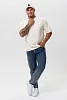 Футболка оверсайз мужская 14414/1 Молочный №4
