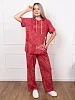 Женский костюм с брюками мод.2174/2 / Бордовый №1