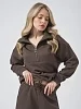 Женский костюм "Жаккард" 2450-Жак / Коричневый №6