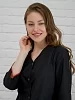Халат медицинский женский М-038 Тиси / черный/красный №16