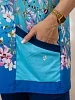 Женский костюм с бриджами мод.2215/1 / Голубой №4