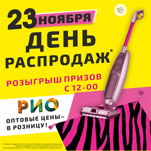23 ноября - День распродаж в РИО