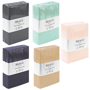 Простыня УЗБ трикотаж / дымчатая