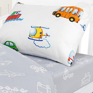 Постельное белье в кроватку бязь арт.130 Моторчик