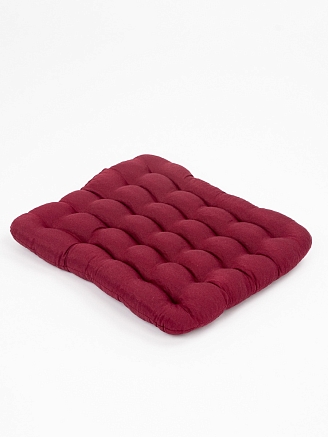 Подушка в автомобиль с гречневой лузгой арт. APG25 / Бордовый