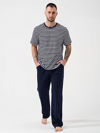 Мужская пижама "Полоса" 2440-К / Синий