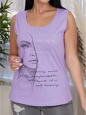 Женская майка Бали / Сиреневый