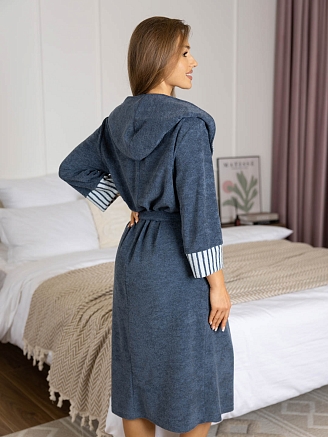 Женский халат мод.2126 / Синий