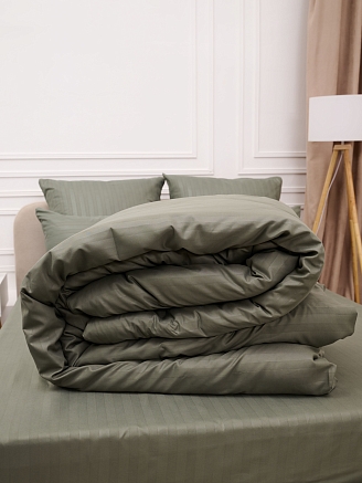 Пододеяльник микрофибра страйп / Хаки