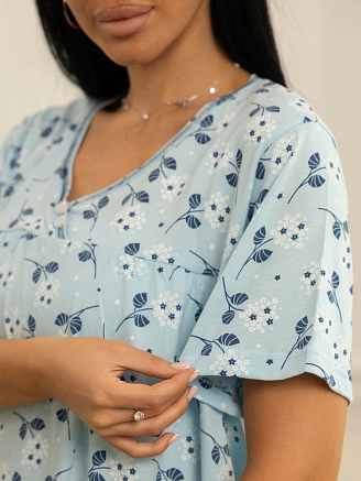 Женская сорочка мод.1930/3 / Голубой