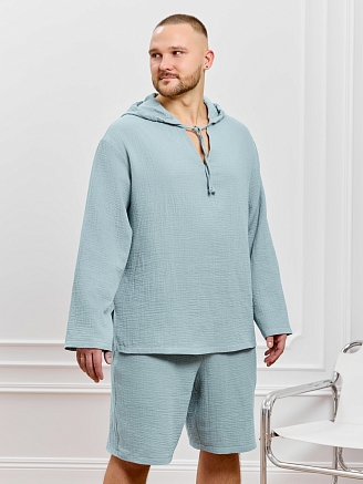 Мужской костюм Нептун-1 / серо-голубой