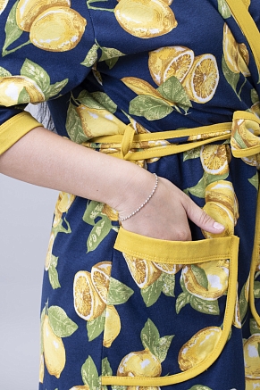 Женский халат М-139 / лимон