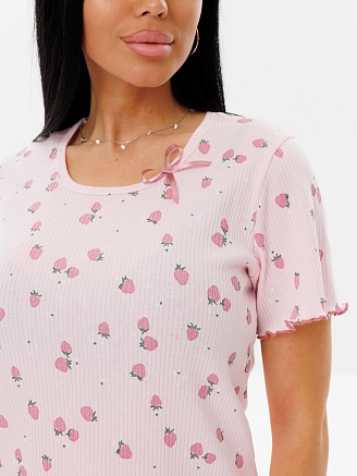 Женская пижама П-97(Каш) / Розовый (клубника)