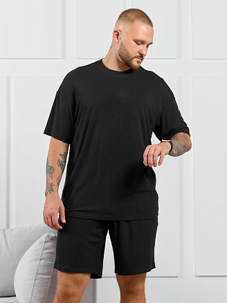 Фуфайка (футболка) мужская  Алессандро-1 / чёрный 