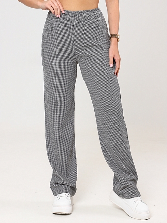 Женские брюки Жаккард БЖ-2748 / Гусиные лапки