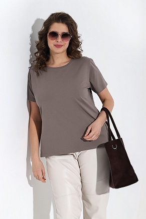 Женская футболка Базис-4 / тёмно-бежевый