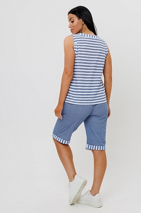 Женский костюм с бермудами 1967/1 / Синий