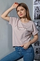 Женская футболка Элемент / Пудровая