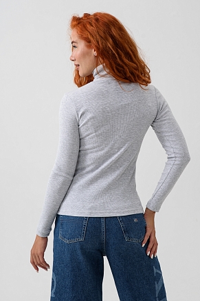 Женская водолазка 14439 / серый меланж