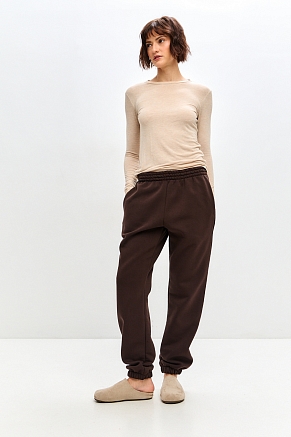 Женские брюки Сова / Шоколад