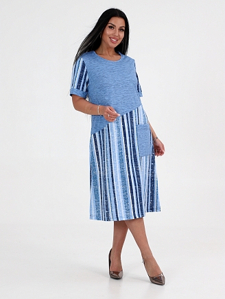 Женское платье Каприз ПлК-1544 / Снегопад на полосе