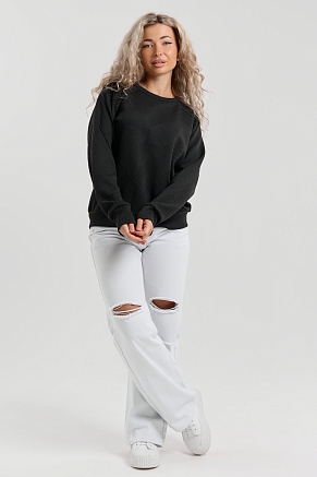 Женский свитшот 36986 / черный