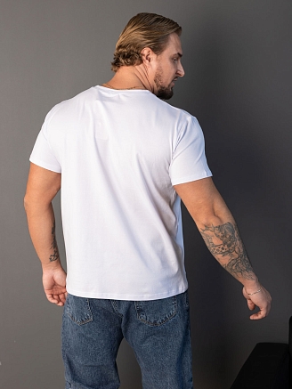 Мужская футболка мод.2164/1 / Белый