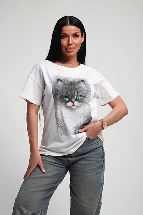 Женская футболка 85667 / белый