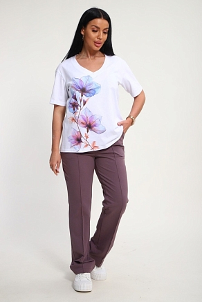 Женский костюм 19138 / корица