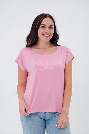 Футболка женская Лирика You are safe / нежно-розовый