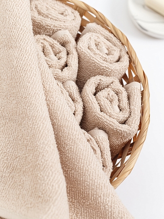 Салфетка махровая г/к Узбекистан 380 гр/м2 / 022-бежевый