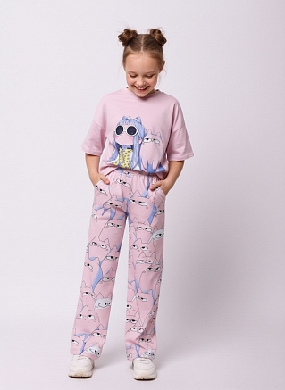 Детская пижама "Друзья" / Розовый