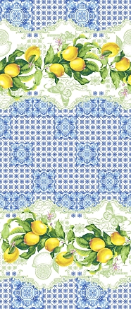 Полотенце банное вафельное полотно / Лимончелло 1